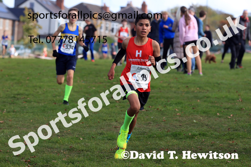 Boys Under-14s 2026 Northern Cross Country Relays, Graves Park, Sheffield. Photo: David T. Hewitson/Sports for All Pics